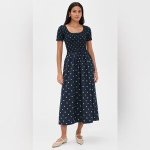 DAMSON MADDER Malinda Super Smocked Midi Dress